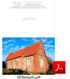 Klappkarte für Kirche Sterley