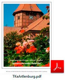 Wandkalender für die Kirche Artlenburg