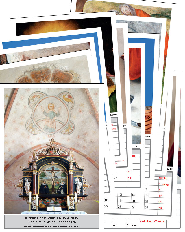 Foto-Wandkalender Kirche Behlendorf